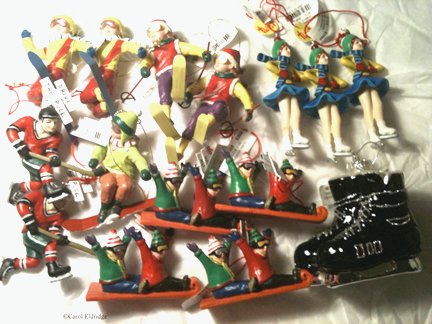 winter sports ornaments